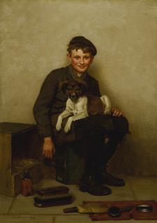 John George Brown - Shoe Shine Boy And Friend