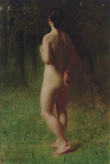 John George Brown - Study of a Nude