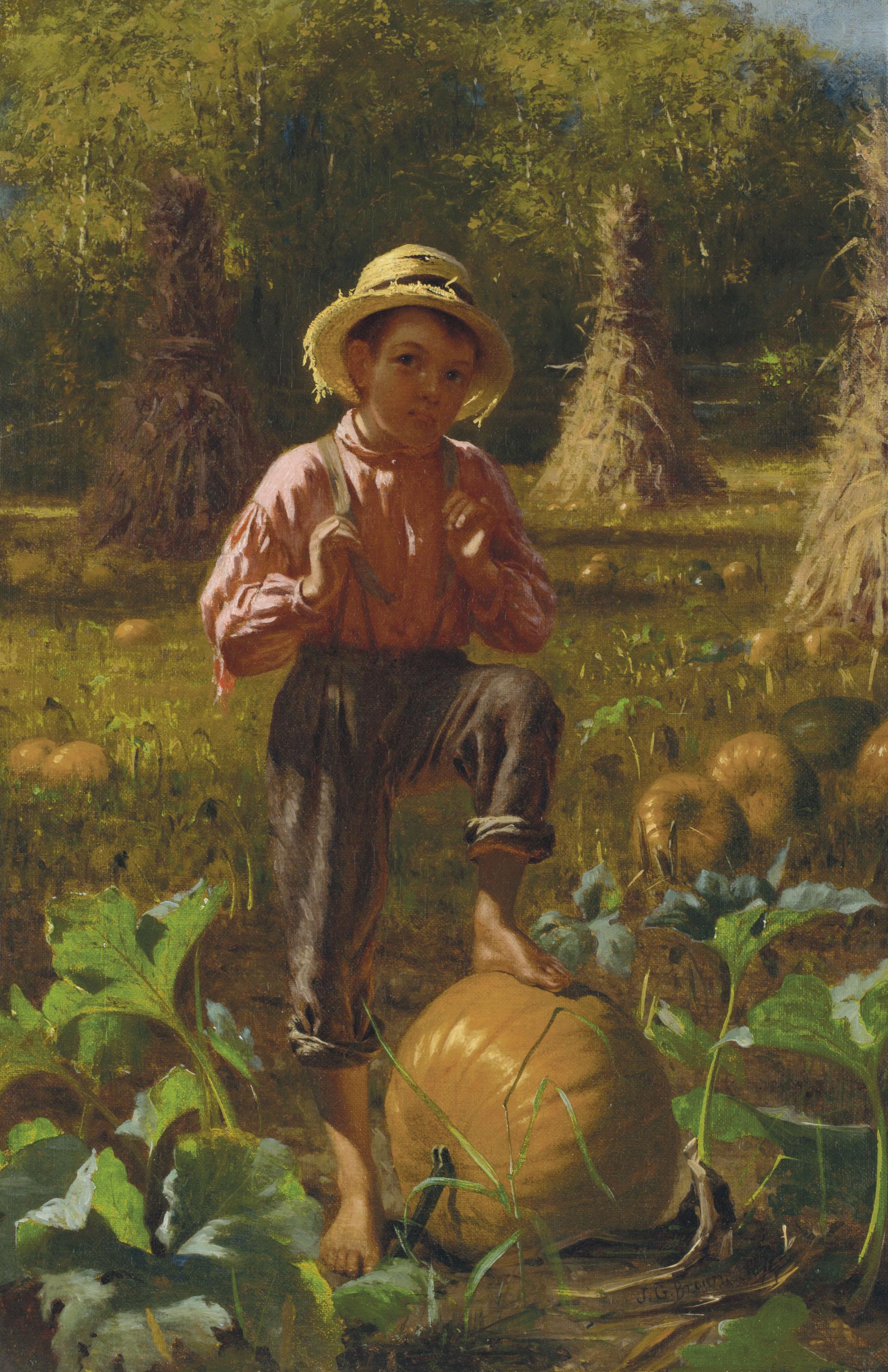 John George Brown - That\'s Me Pumpkin