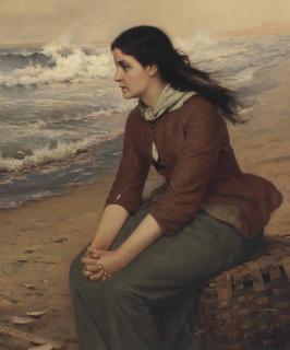 John George Brown - When the Flowing Tide Comes In