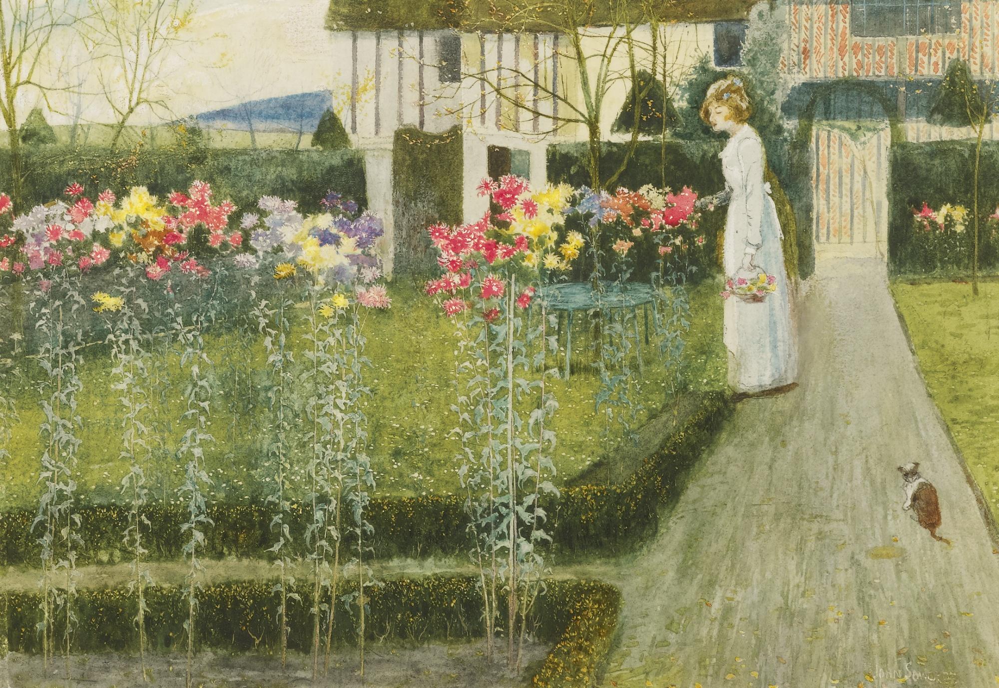 John George Sowerby - Chrysanthemums