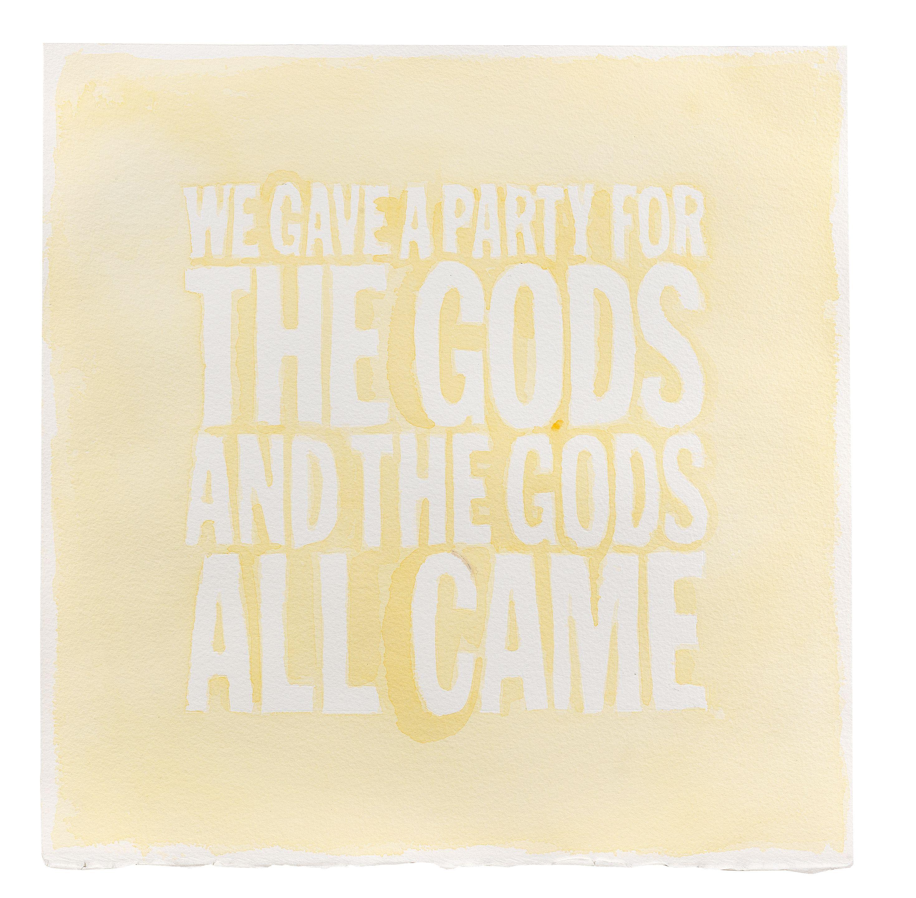 John Giorno - WE GAVE A PARTY FOR THE GODS AND THE GODS ALL CAME