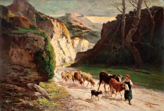 John Giovanni Califano - Landscape with Shepherdess