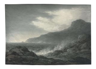 John Glover, O.W.S. - Barren Coast and Slight Storm