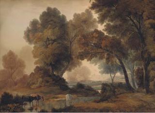 John Glover, O.W.S. - Cattle Grazing In An Extensive Landscape