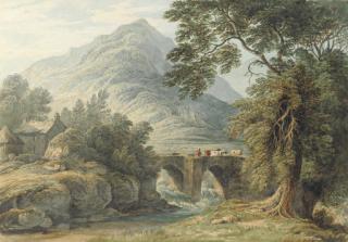 John Glover, O.W.S. - Shaugh Bridge on the River Plym, Devon