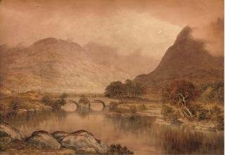 John Glover, O.W.S. - The Stone Bridge, Cumbria