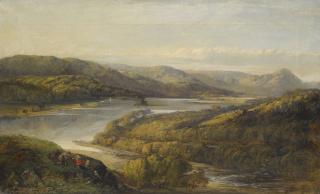 John Glover O.W.S. - View Of Grasmere Lake, From Loughrigg Fell, Cumbria