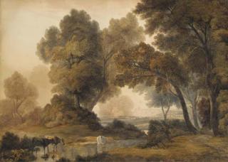 John Glover - Cattle grazing in an extensive landscape