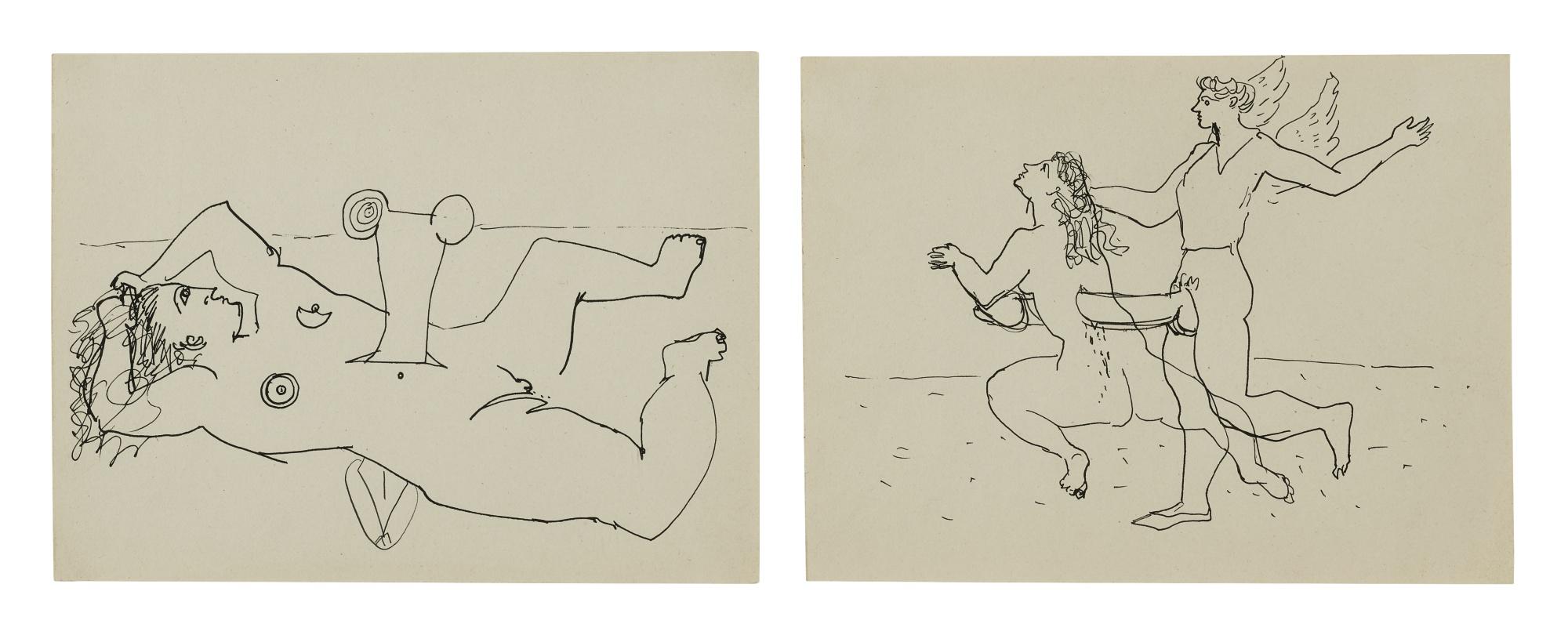 John Graham - Untitled (Erotic Drawings) [Two Works], \'Circa\' 1941