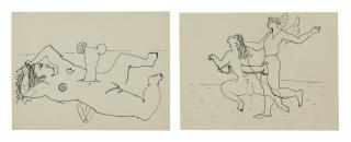 John Graham - Untitled (Erotic Drawings) [Two Works], \'Circa\' 1941