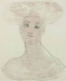 John Graham - Woman with Billowing Hair