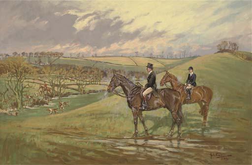 John Gregory King - A day in the Quorn, Muxlow Hill, Leicestershire