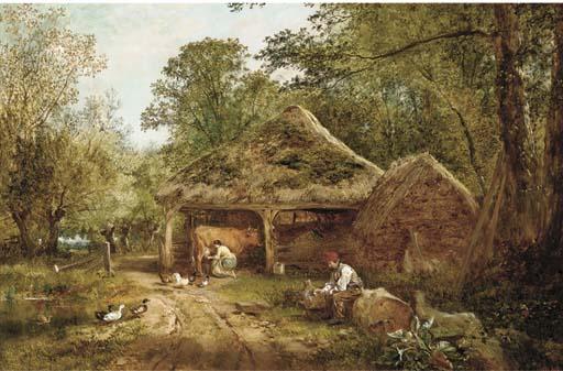 John H. Dell - Milking time