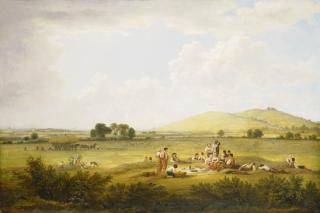 John H Glover - Hayfield near Primrose Hill