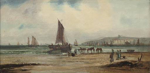 John H. Wilson, R.S.A. - Unloading the catch