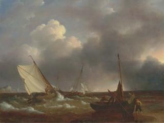 John H. Wilson - Fishing boats coming ashore in the channel