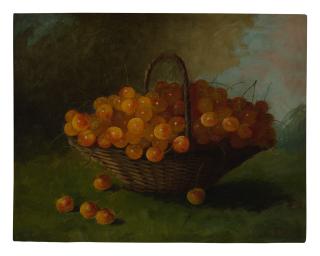 John Haberle - Cherries In A Basket