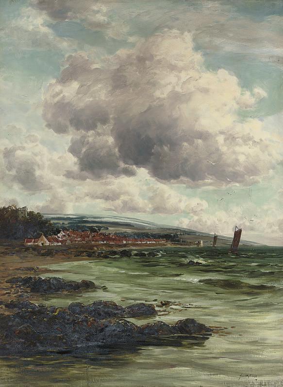 John Hamilton Glass, A.R.S.A - On the east coast at Dysart