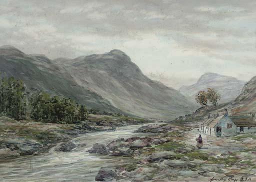 John Hamilton Glass - Evening In A Perthshire Glen, Near Pitlochry; And Clearing After Rain, Dysart
