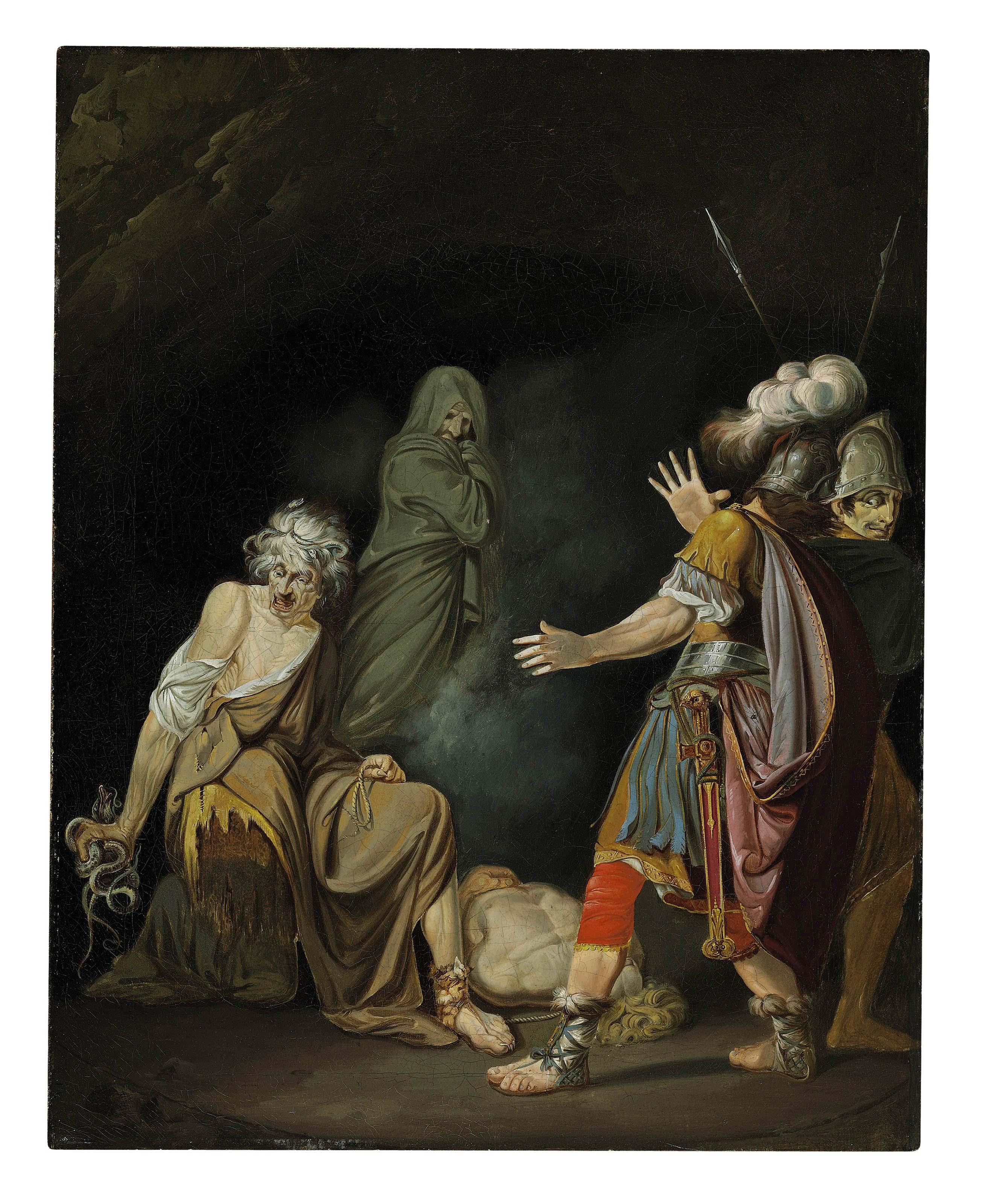 John Hamilton Mortimer, A.R.A. - Sextus Pompeius consulting Erichtho before the Battle of Pharsalia