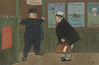 John Hassall, R.I. - The Tram\'S Gone