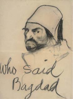 John Hassall, R.I. - \'Who Said Bagdad\'