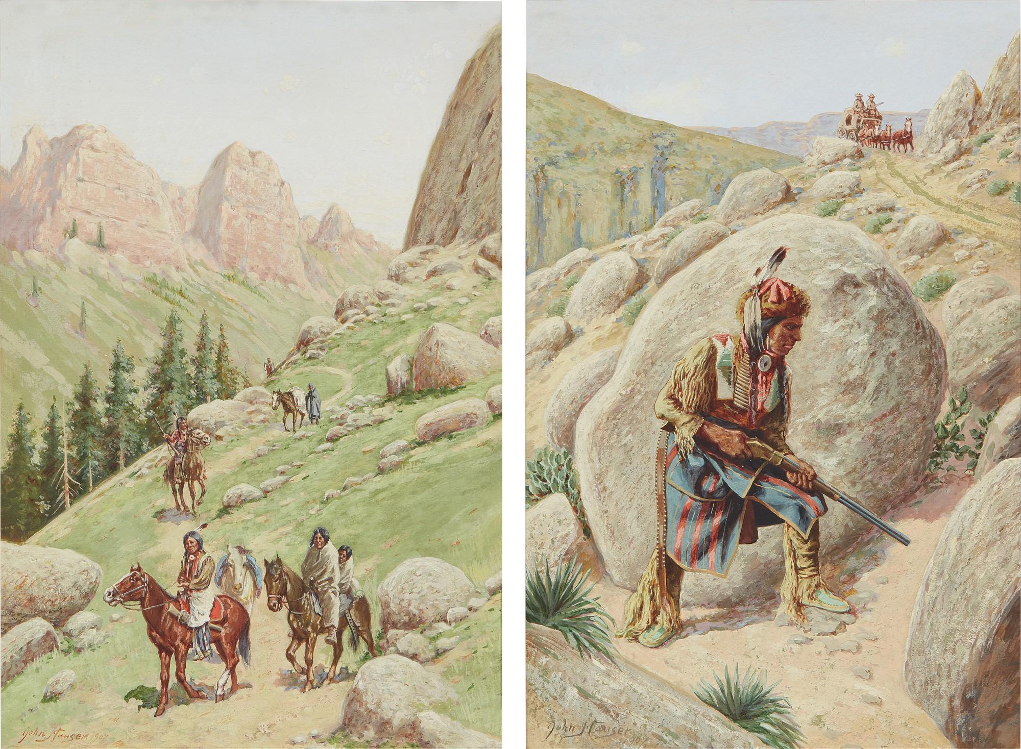 John Hauser - In The Bigfoot Canyon And In Ambush: A Pair Of Works