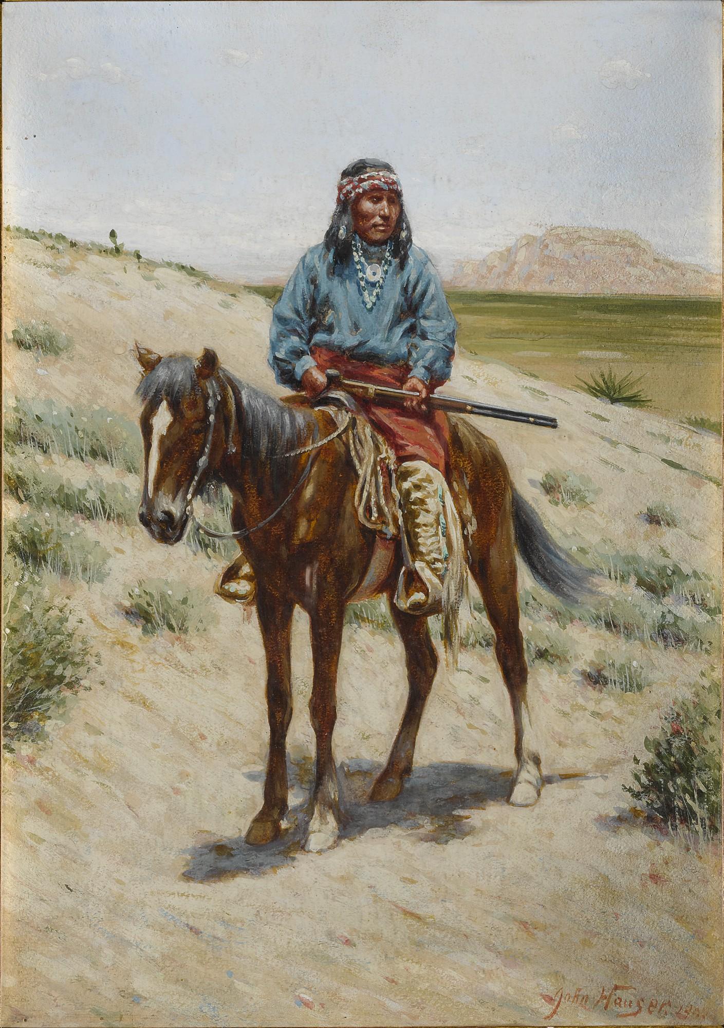 John Hauser - Navajo Warrior, Fort Wingate, New Mexico