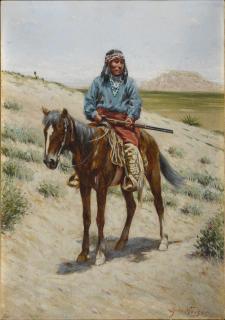 John Hauser - Navajo Warrior, Fort Wingate, New Mexico