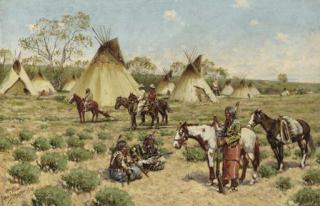 John Hauser - Sioux Encampment, Porcupine