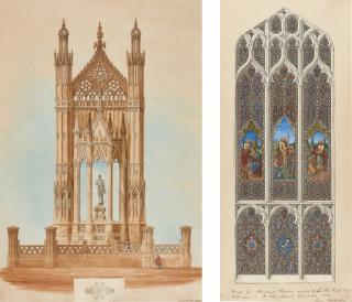 John Henderson - A Proposed Design For The Scott Monument, Edinburgh