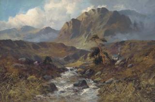 John Henry Boel - A Highland cascade