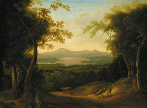 John Henry Campbell - An extensive wooded landscape, Co. Wicklow.