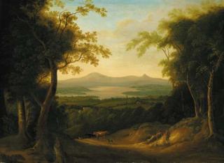 John Henry Campbell - An extensive wooded landscape, Co. Wicklow.