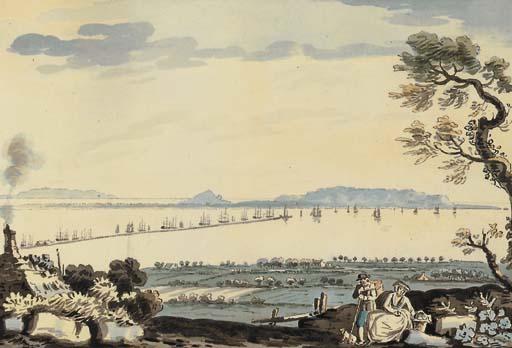 John Henry Campbell - View of Dublin Bay and Harbour, Hill of Howth, Ireland\'s Eye and Lambay Isand, from Stillorgan; and View near Mr Hayes\'s, Avondale, Co. Wicklow
