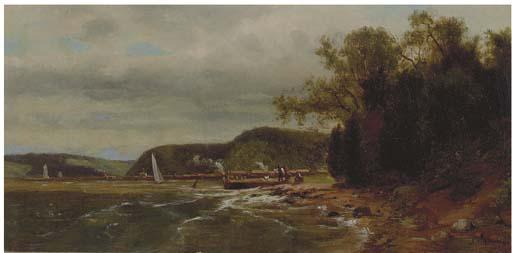John Henry Dolph - Hudson River Near Hyde Park