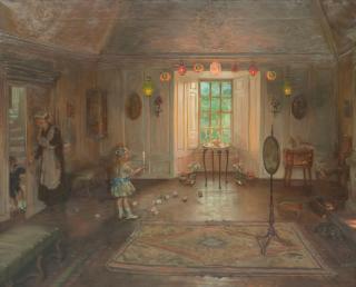 John Henry Lorimer, RSA RSW RWS RP - The Birthday Party