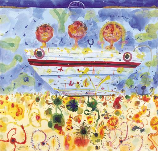 John Henry Olsen - Children in a Boat