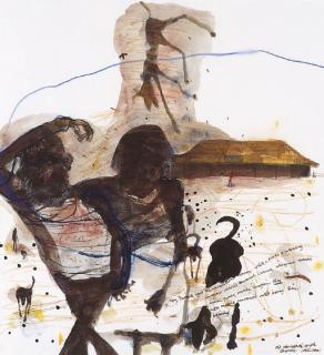 John Henry Olsen - Old Aboriginal Couple, Broome