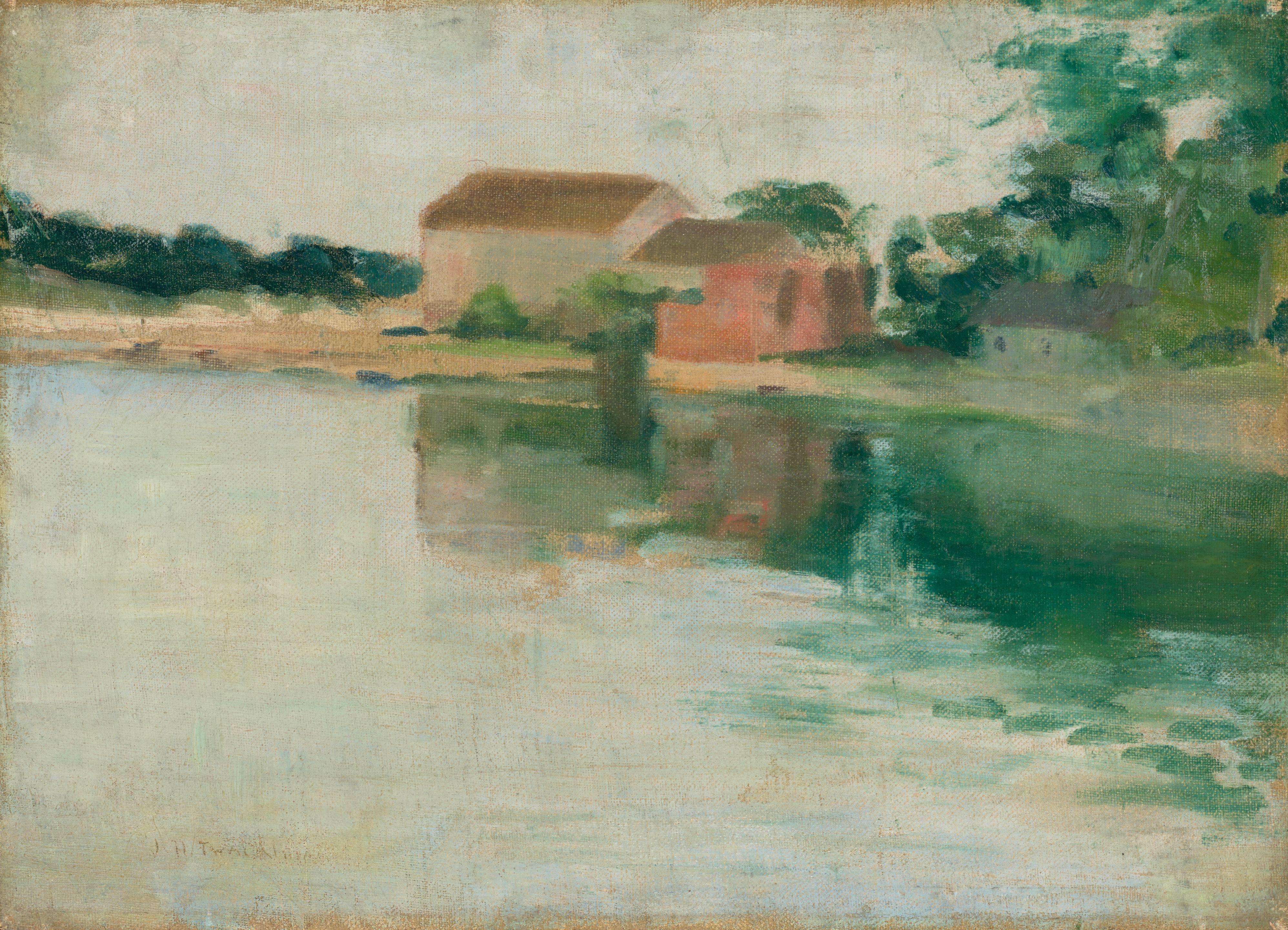 John Henry Twachtman - Houses on the Water