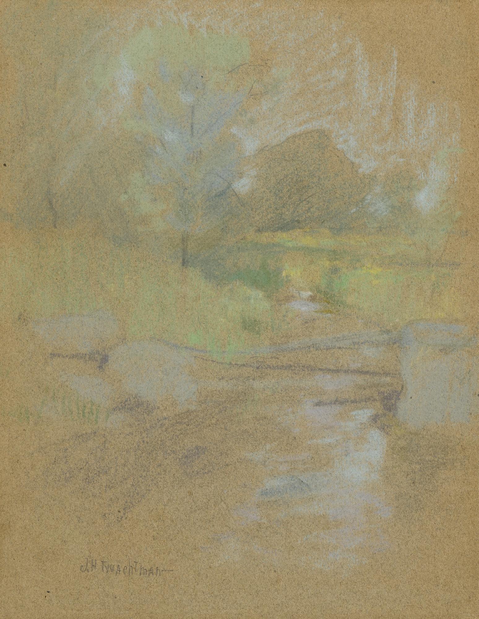 John Henry Twachtman - Landscape With Stream