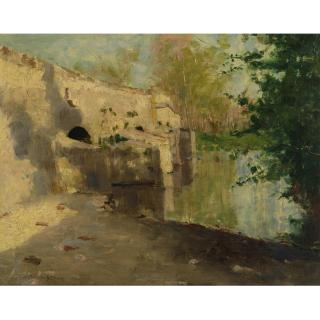 John Henry Twachtman - The Old Bridge