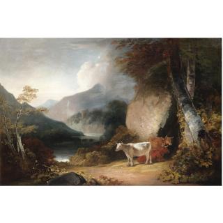 John Hoppner R.A. - Dolbadarn Castle And Llyn Peris With A View Of Snowdon