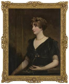 John Hoppner, R.A. - Portrait of Lady Jane Perceval, née Wilson (1769-1844), half-length, in a black dress with lace sleeves