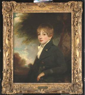 John Hoppner, R.A. - Portrait of Sir Charles Henry Coote (1792-1864), 9Th Bt., of Ballyfin, Queen\'S Country, Ireland, And Formerly of Ash Hill, Co. Limerick, In A Dark Green Coat And White Cravat, In A Landscape
