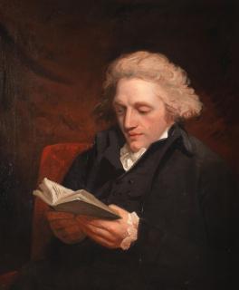 John Hoppner R.A. - Portrait of William Gifford reading a book