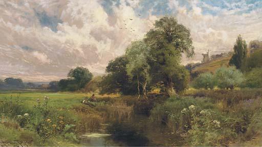 John Horace Hooper - Fishing Near Winchelsea, Sussex