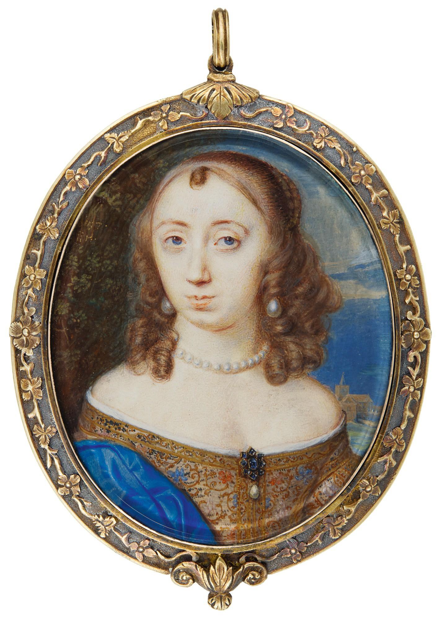 John Hoskins - Portrait Of A Lady, Traditionally Identified As Lady Anne Fanshawe (1625-1680)