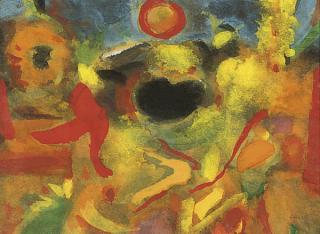 John Houston, A.R.S.A., R.S.W. - Garden in Autumn